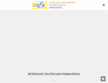 Tablet Screenshot of cafa-formations.com